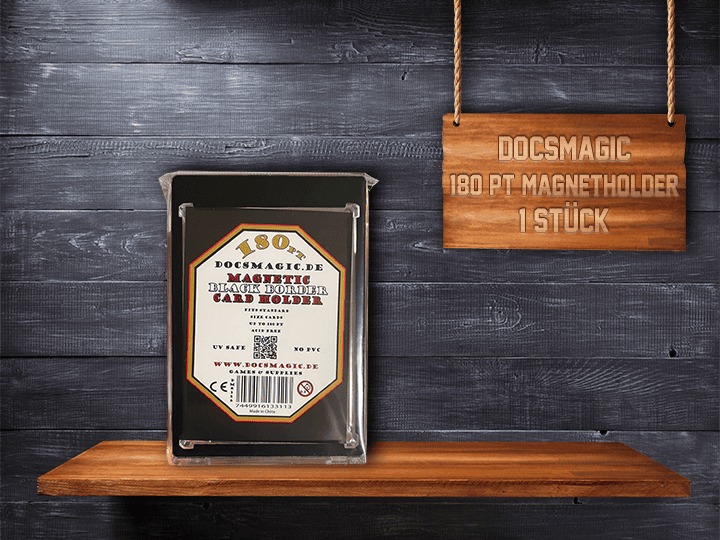 Docsmagic - Magnetic Card Holder Black Border 180 PT UV safe - Magnet Kartenhalter - 1 Stück     