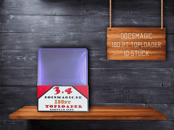 Docsmagic - Toploader Extra Thick 180pt - 3" x 4" - Standard Size - 70 x 96 - 10 Stück 