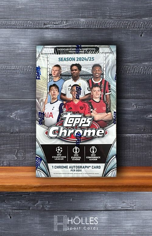Topps Chrome UEFA Club Competitions Soccer Cards 2024/25 - Hobby Box